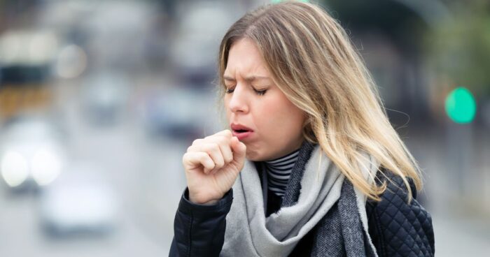 A cough is a defence mechanism your body uses to clear foreign particles from the airways.