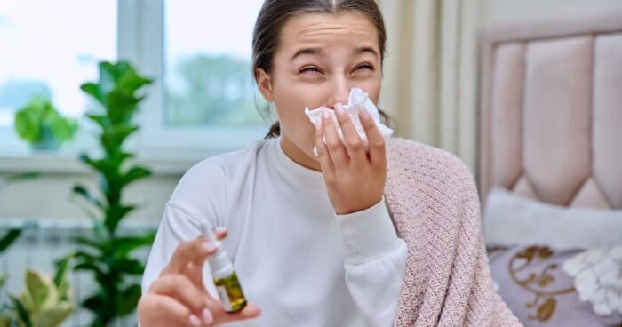 There's no single answer to when a runny nose is at its worst — it depends on the type. Viral symptoms tend to peak in the first few days, when the viral load is highest. The course of an allergic runny nose depends on allergen concentrations around you, which is often linked to the season.