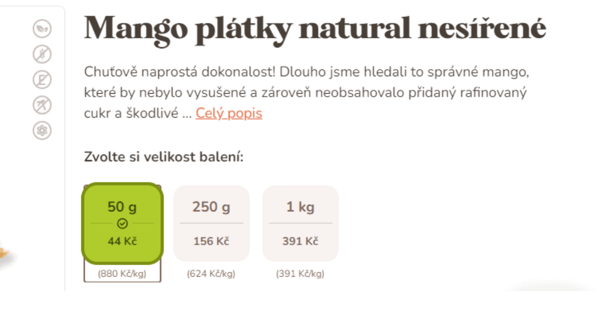 Ochutnej Ořech review — price comparison