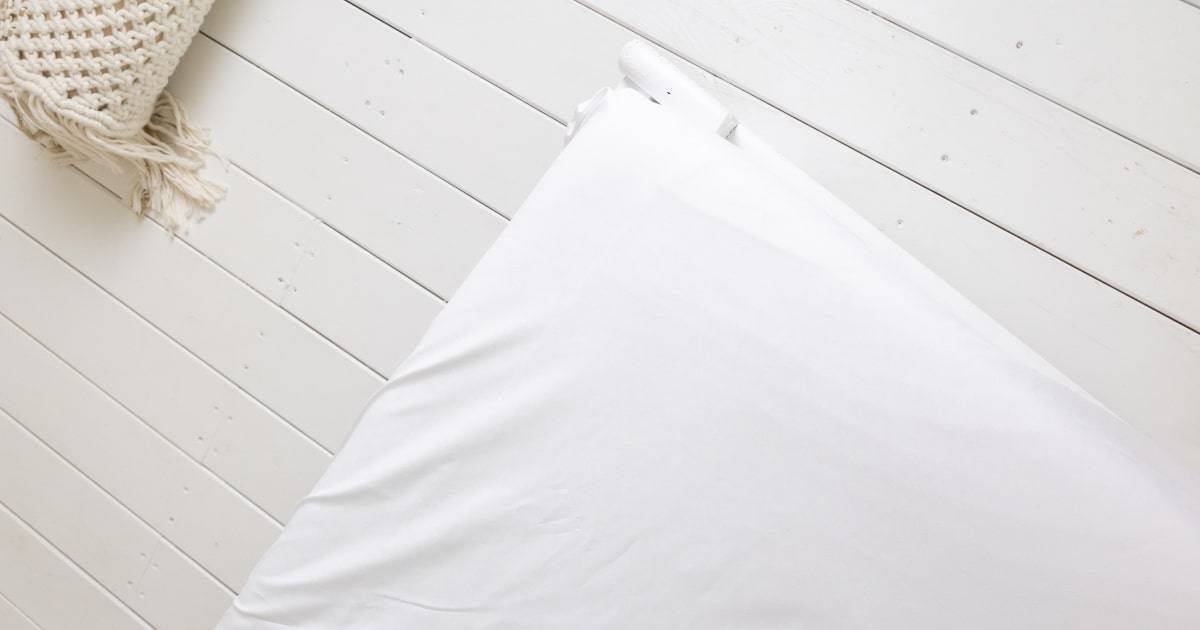 The anti dust mite mattress encasement is made from polyester and polyamide. The polyamide forms the nanofibre membrane that provides the protective barrier. The fabric is very pleasant to the touch and soft.