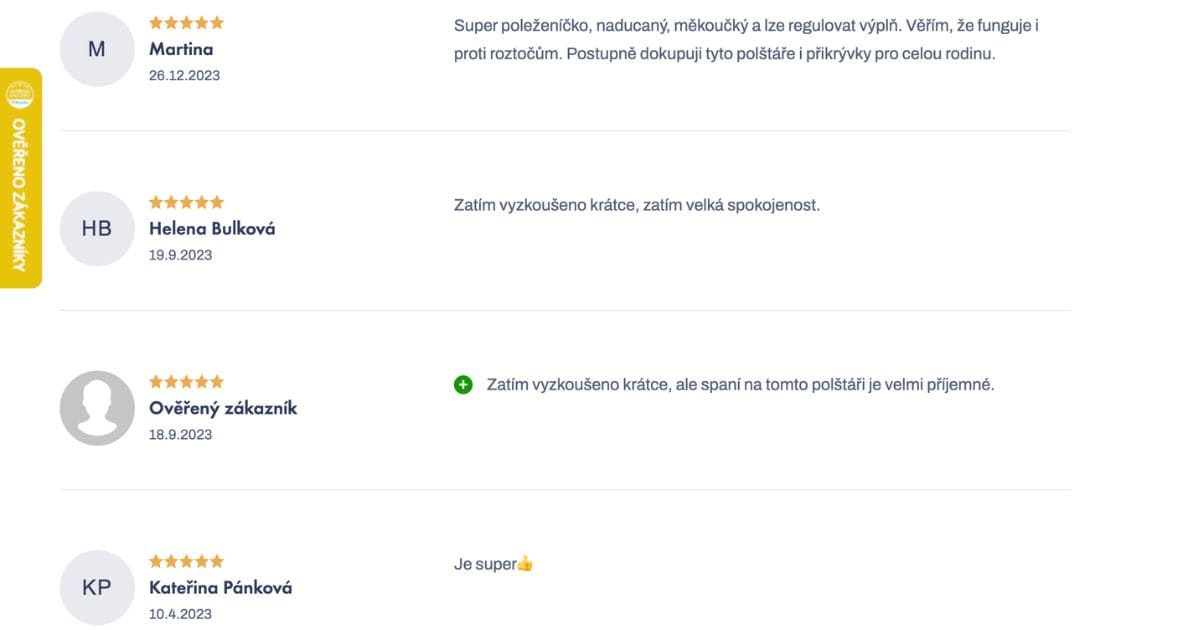 See what other users think of the anti-dust mite pillow with zip for allergy sufferers by nanoSPACE. After all, two heads are better than one. The company publishes reviews on its website, right below the product listing in the reviews tab.